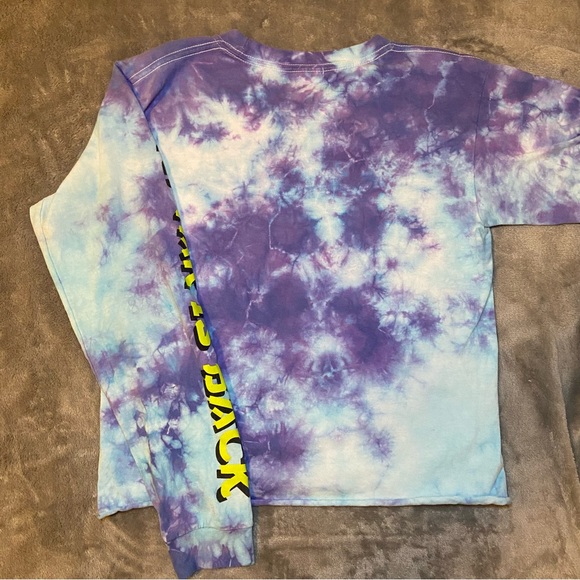 Nickelodeon Rugrats Reptar Cropped Long-Sleeve Tie Die Graphic Tee - Picture 3 of 5